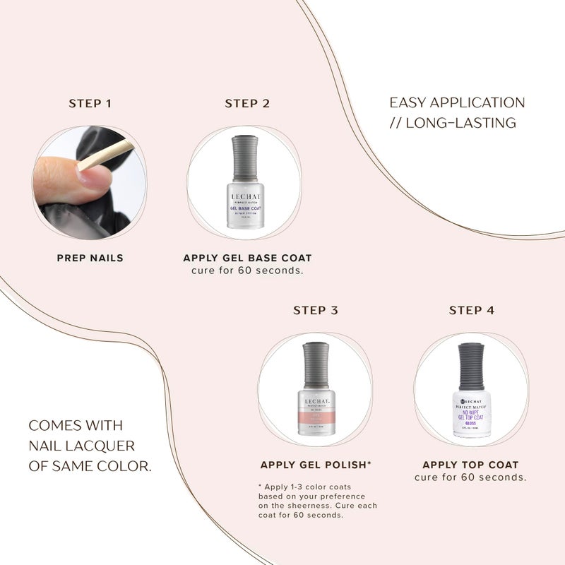 LeChat Perfect Match Gel Polish - Sheer Bliss 0.5 oz - Image 3